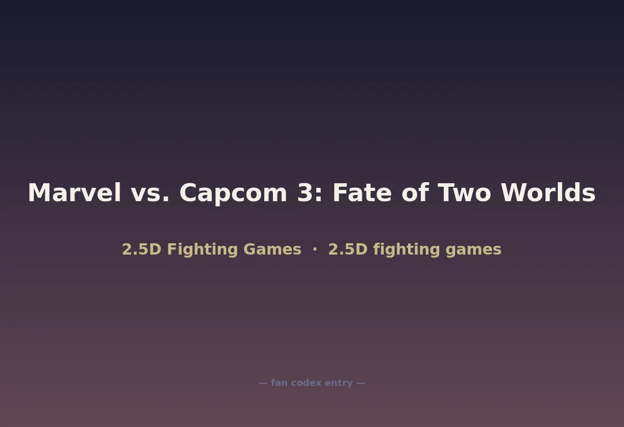 Marvel vs. Capcom 3: Fate of Two Worlds