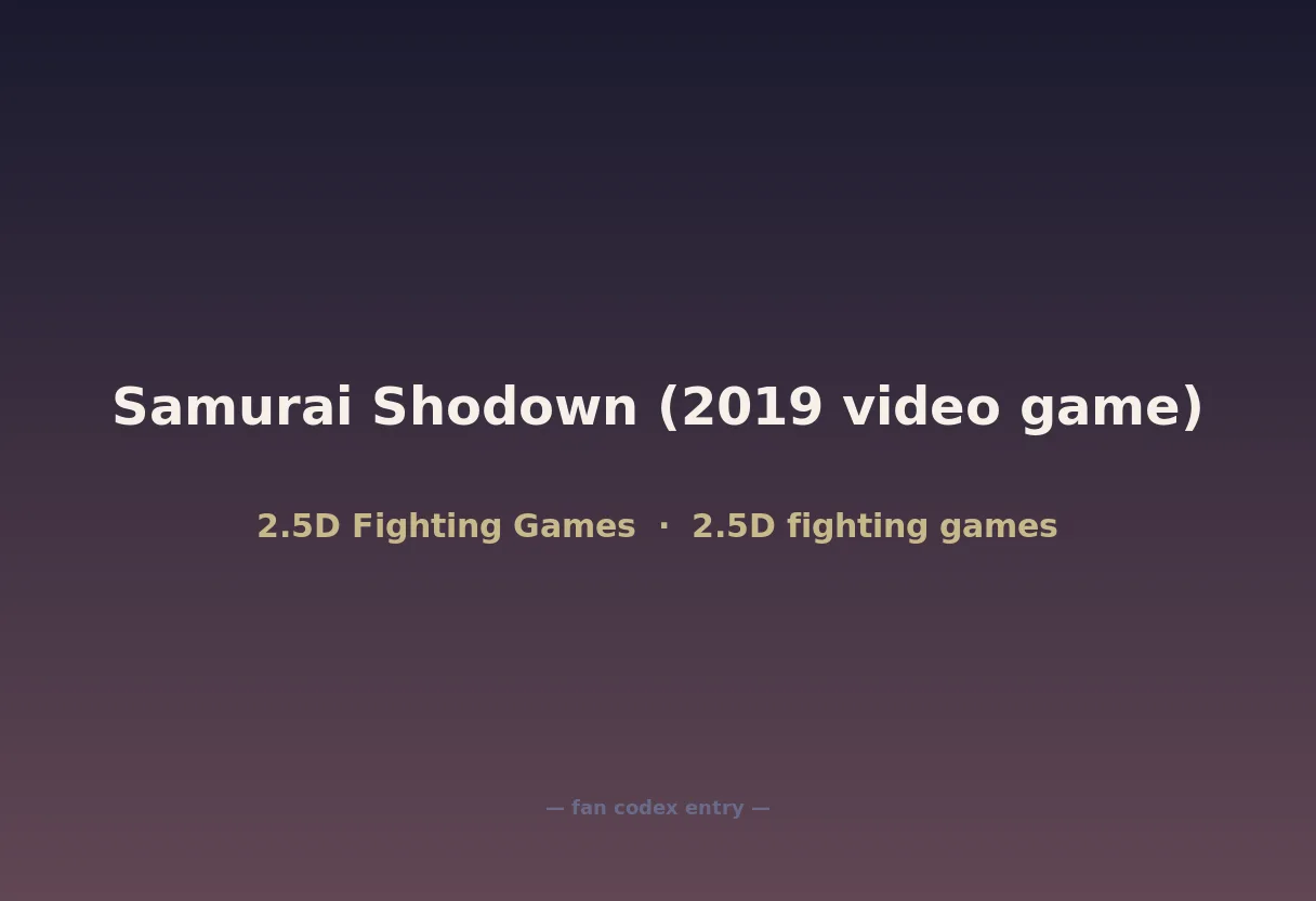 Samurai Shodown (2019 video game)