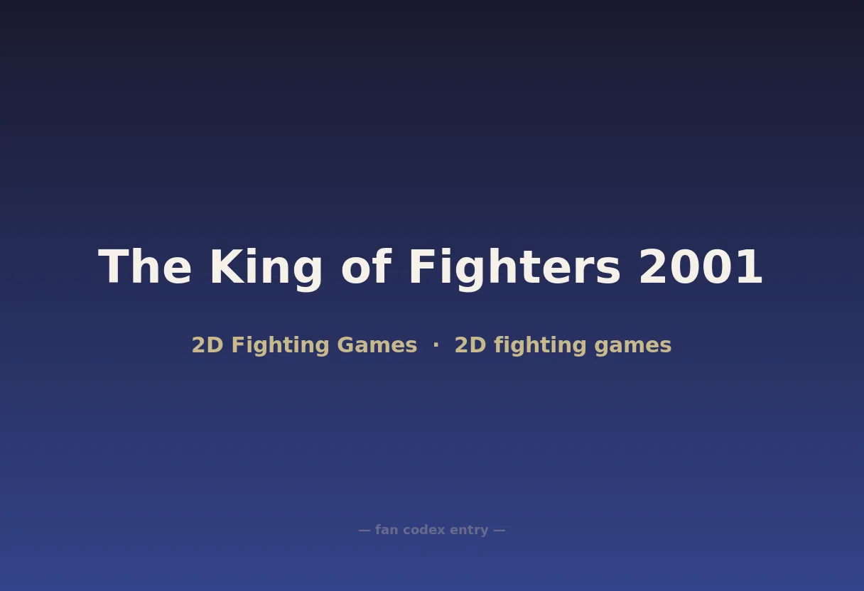 The King of Fighters 2001
