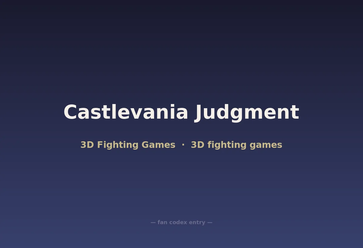 Castlevania Judgment