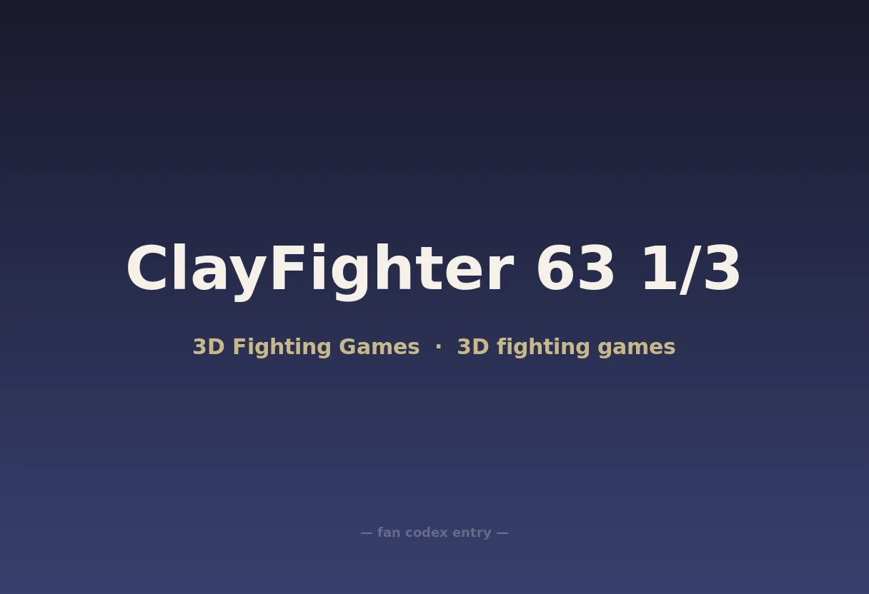 ClayFighter 63 1/3