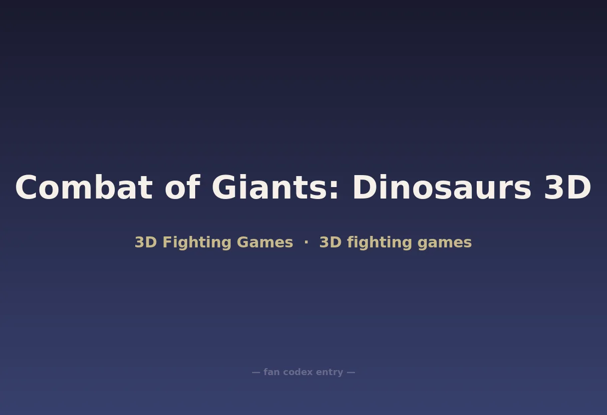 Combat of Giants: Dinosaurs 3D