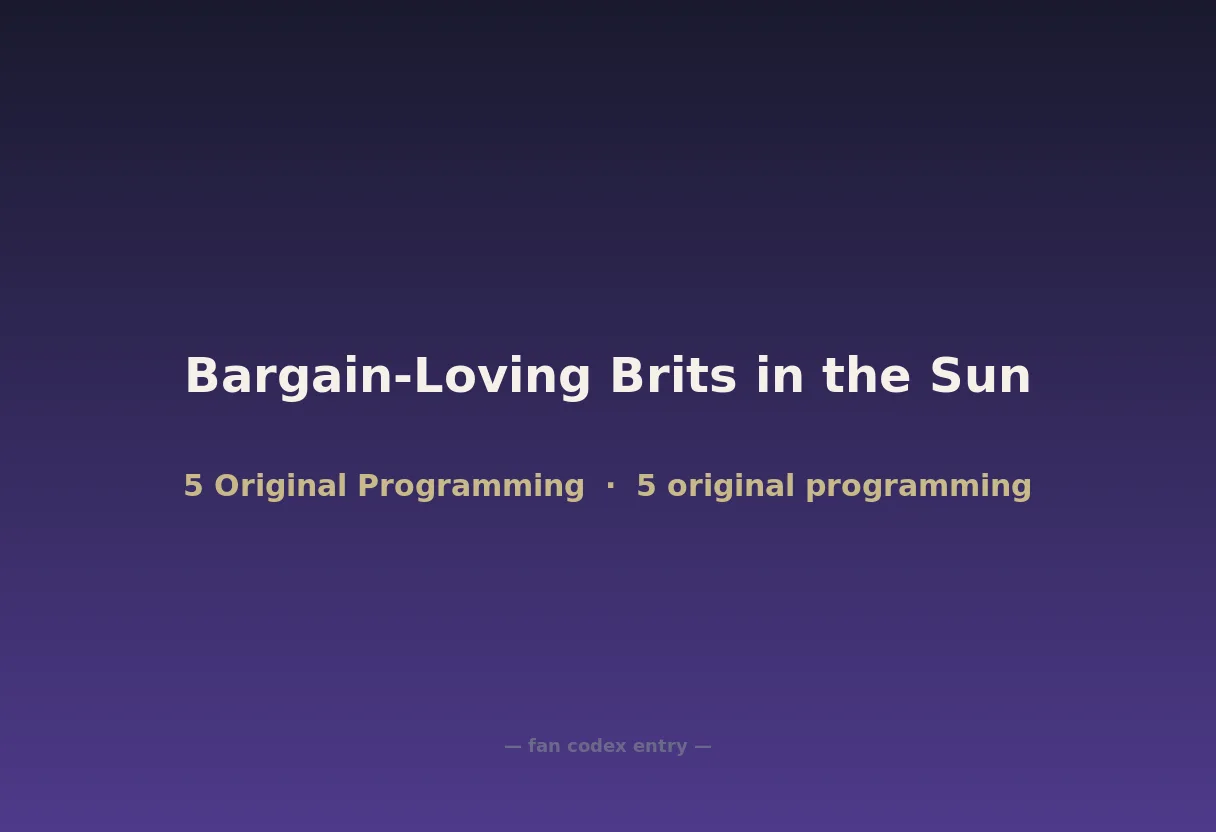 Bargain-Loving Brits in the Sun