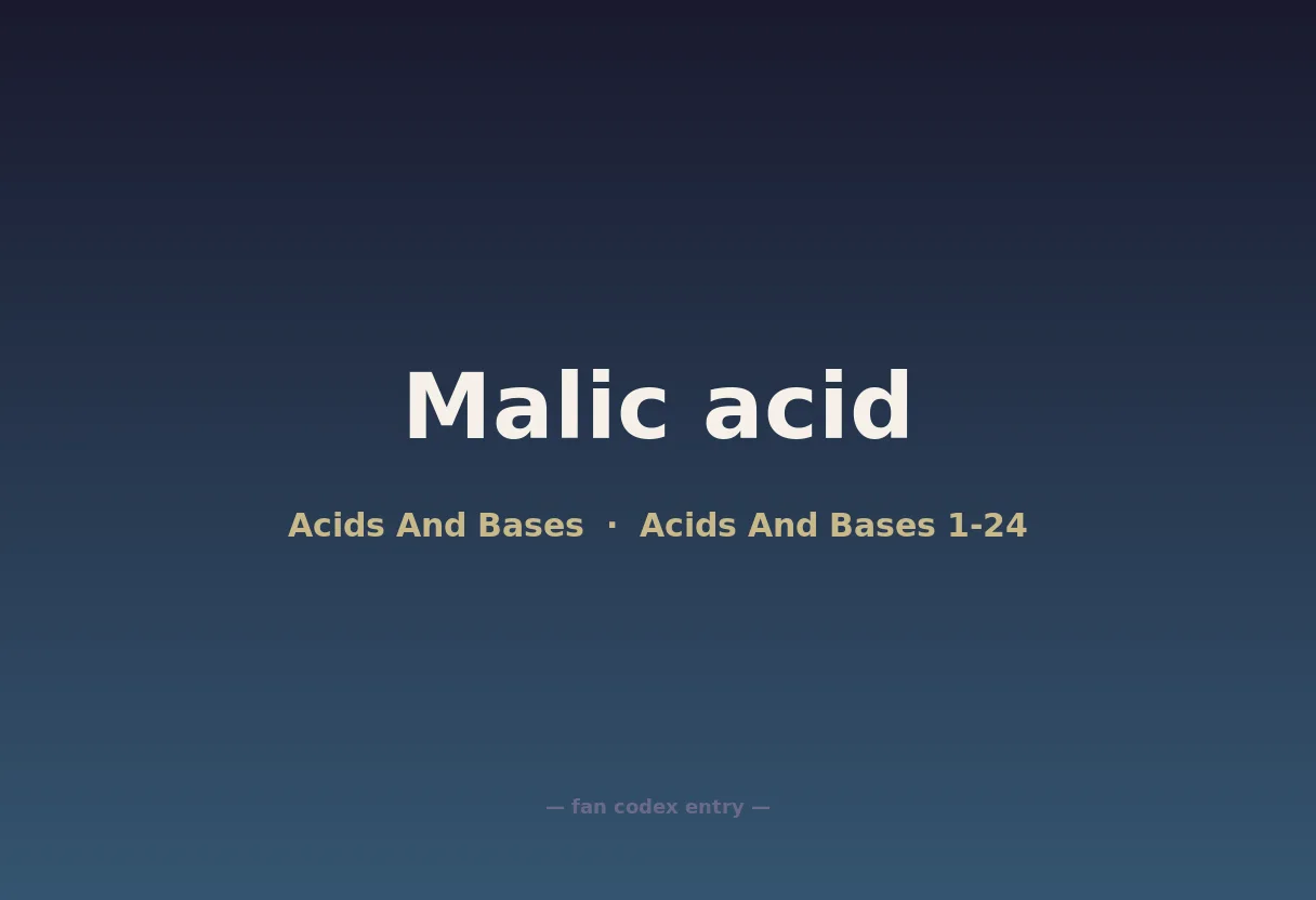 Malic acid
