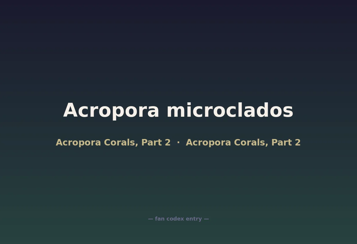 Acropora microclados