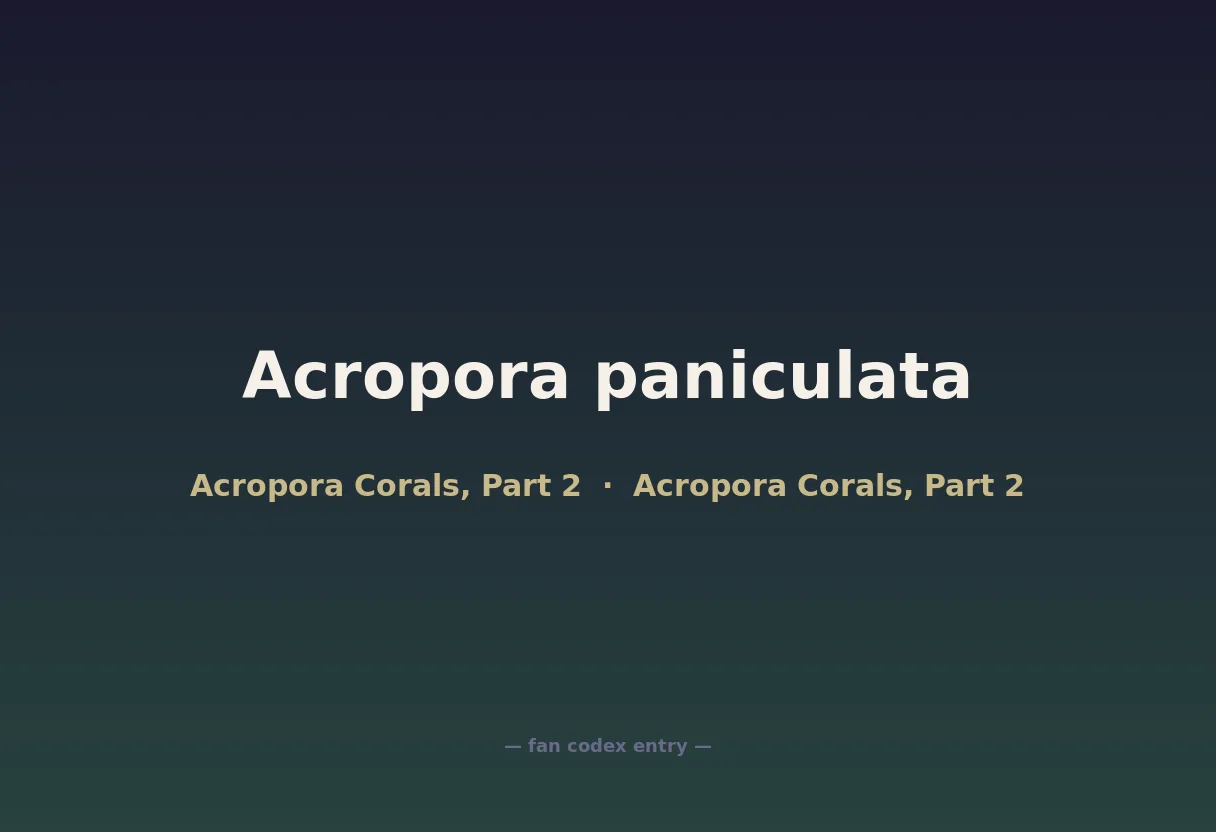 Acropora paniculata