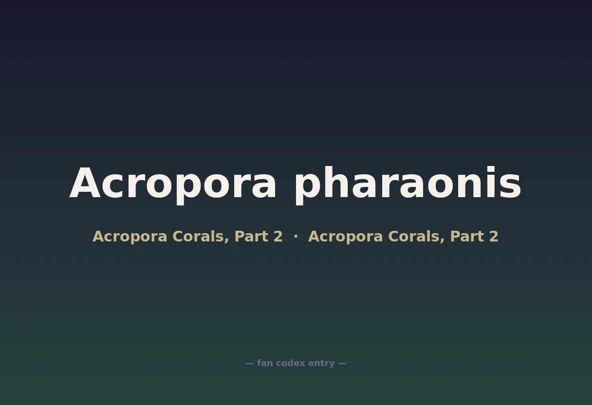 Acropora pharaonis