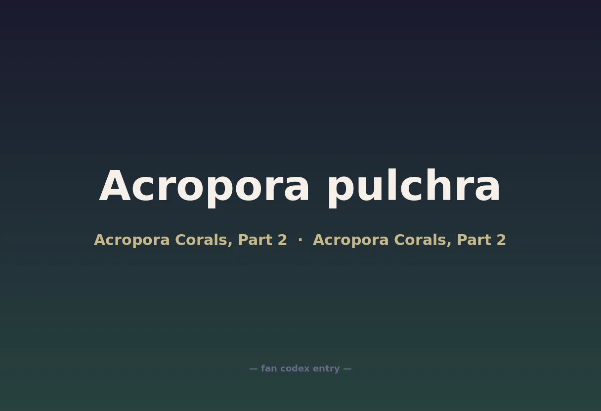 Acropora pulchra