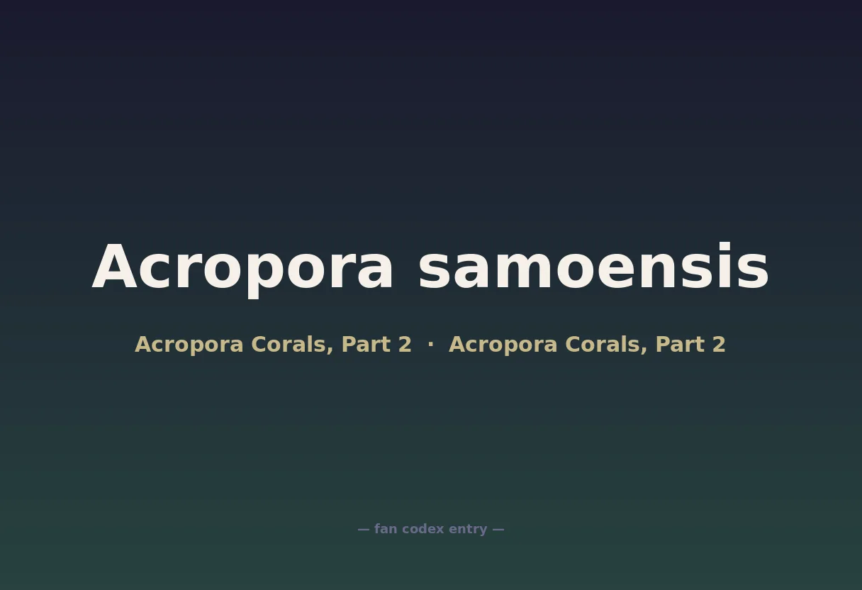 Acropora samoensis