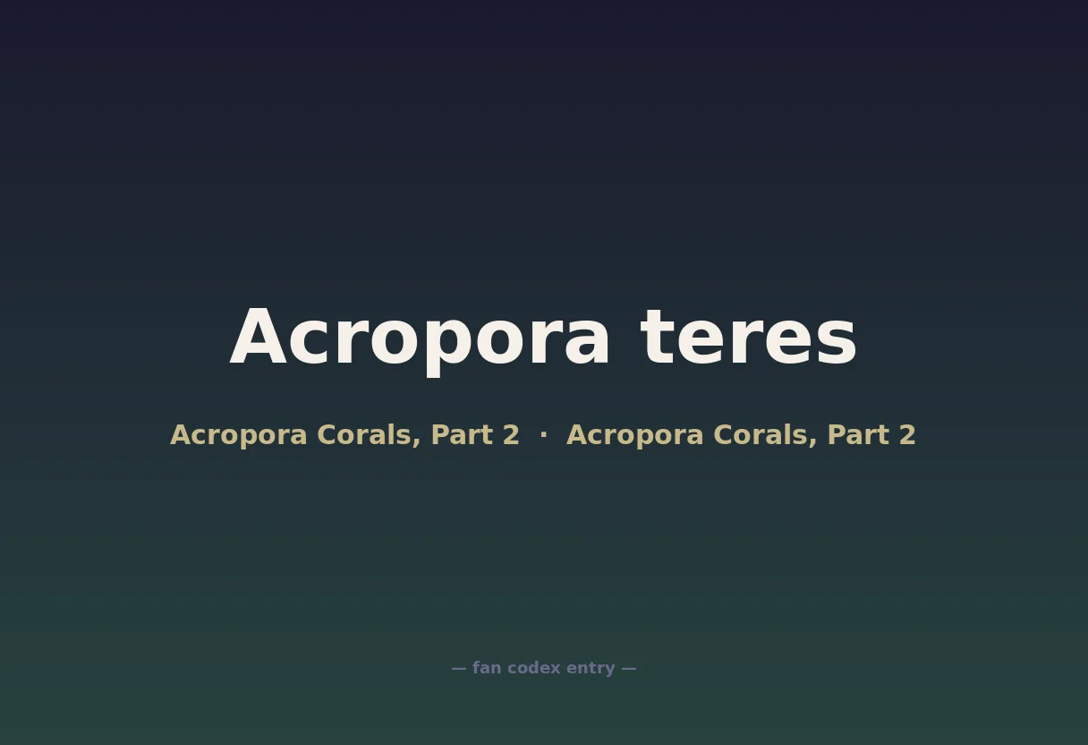Acropora teres