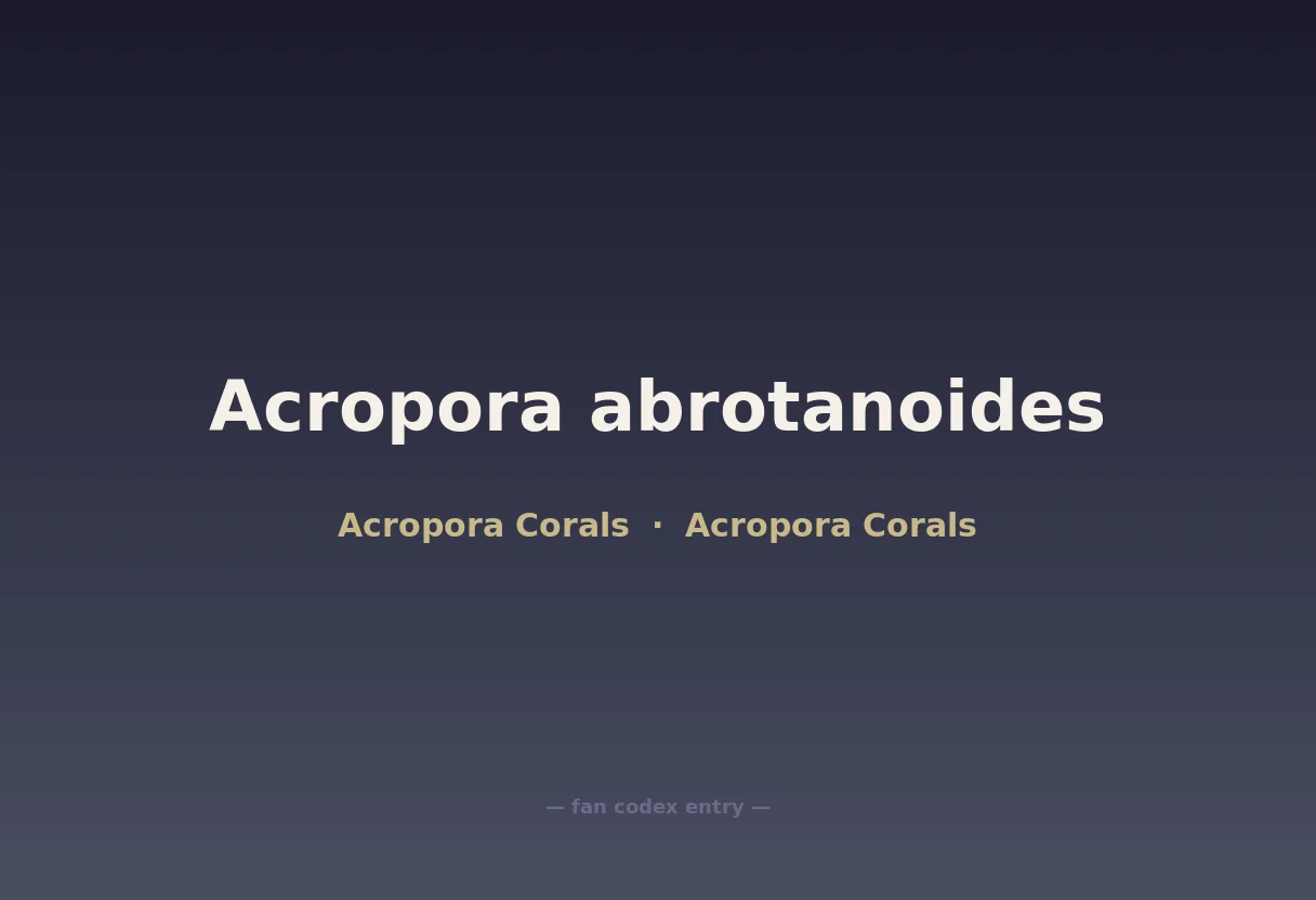Acropora abrotanoides