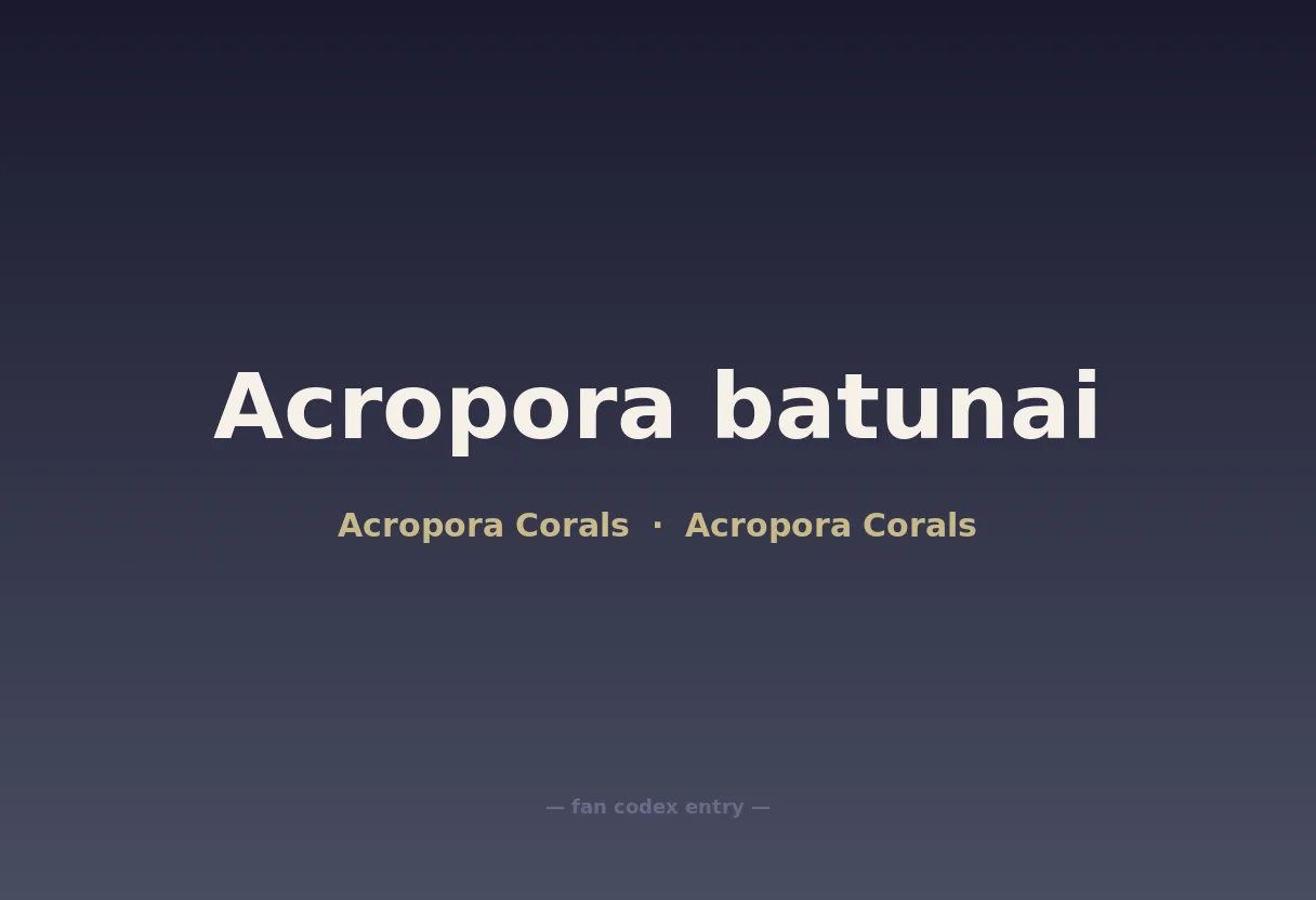 Acropora batunai