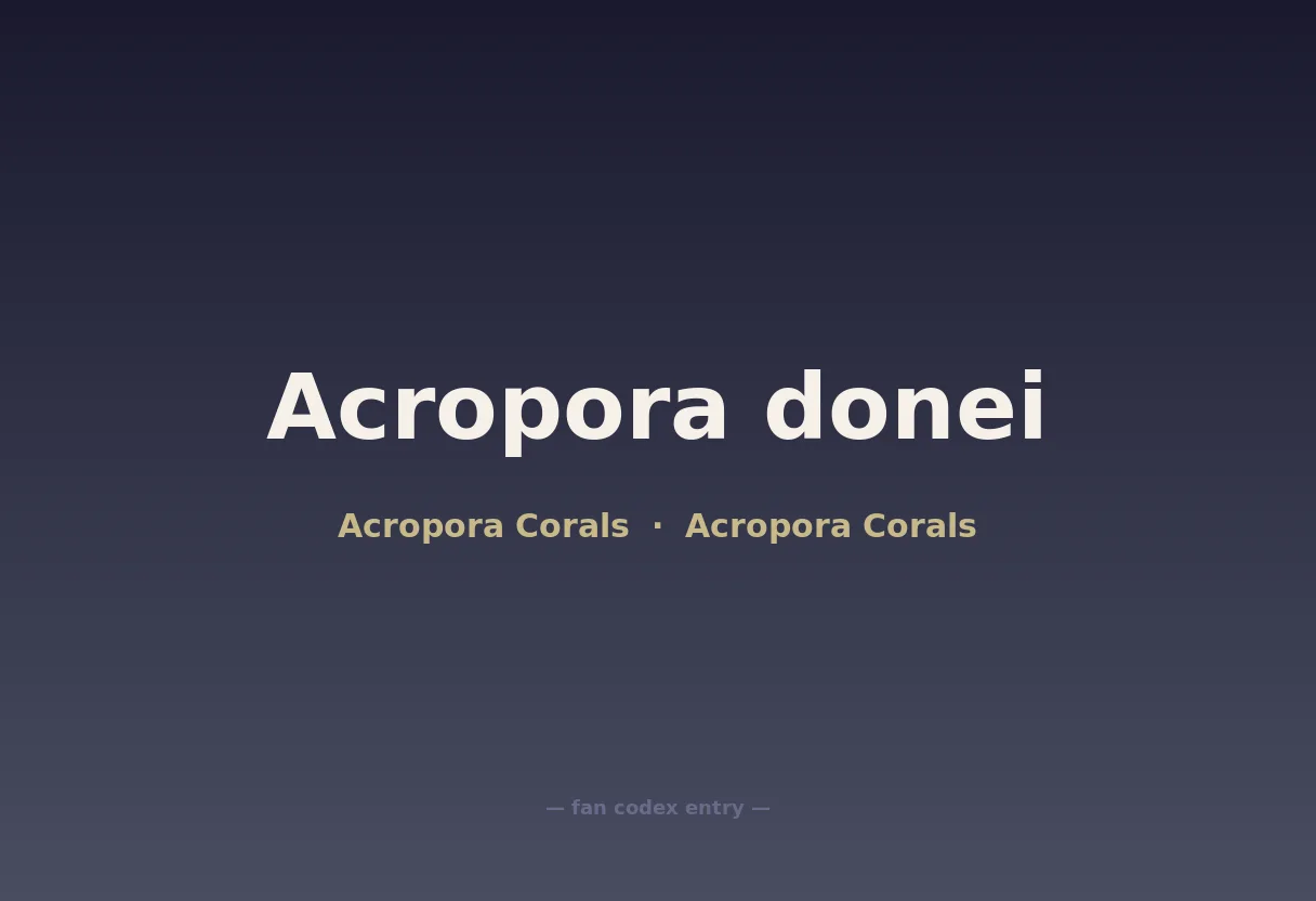 Acropora donei