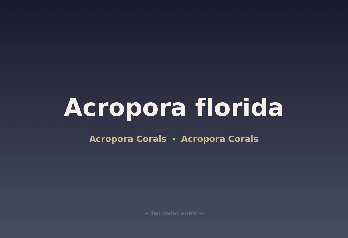 Acropora florida