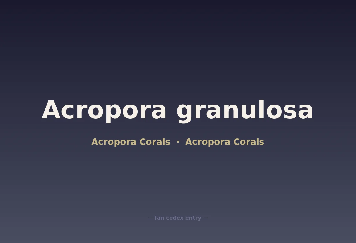 Acropora granulosa