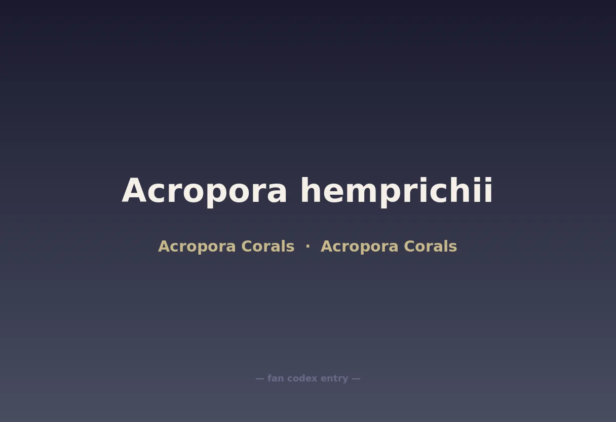 Acropora hemprichii