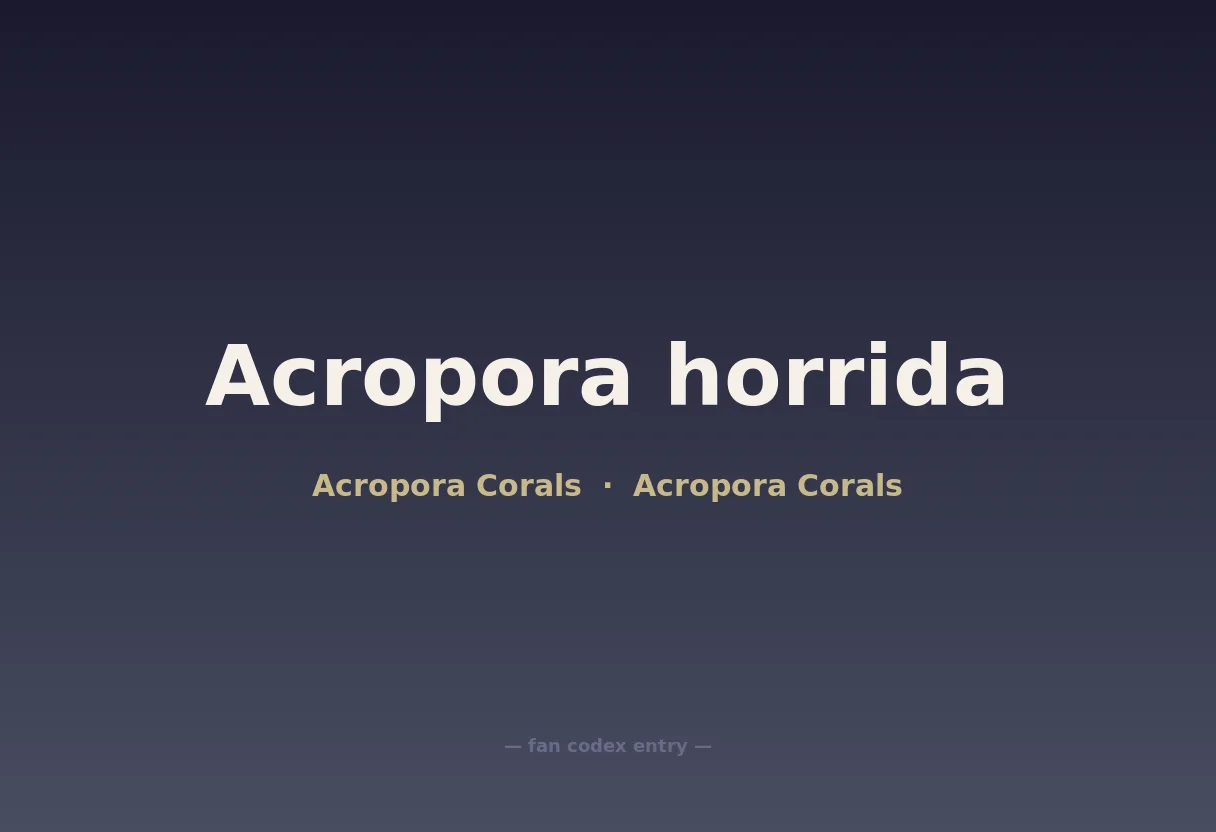 Acropora horrida