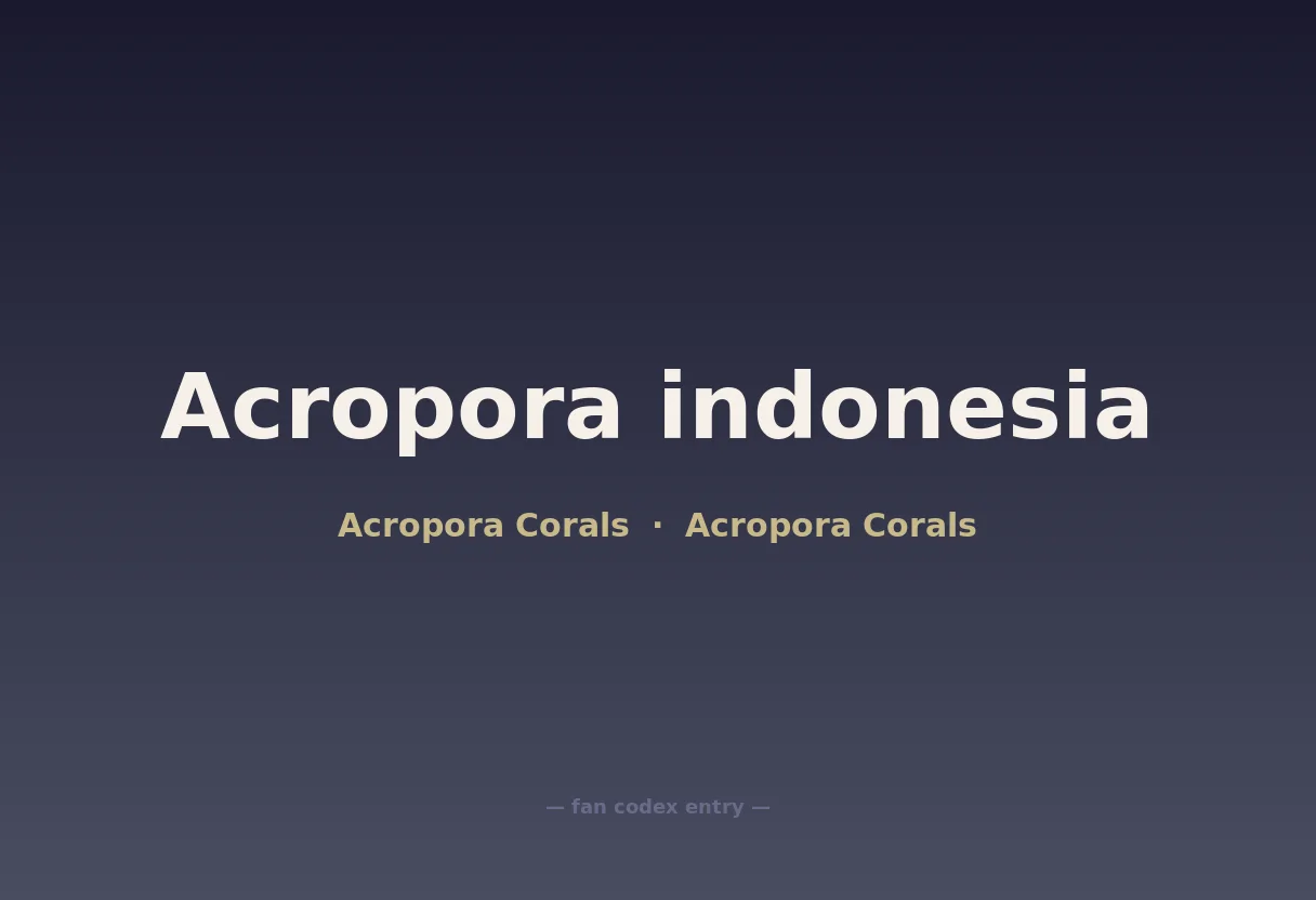 Acropora indonesia