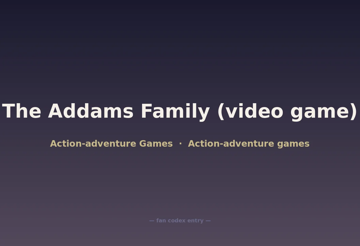 The Addams Family (video game)