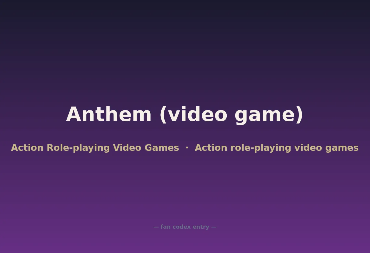 Anthem (video game)