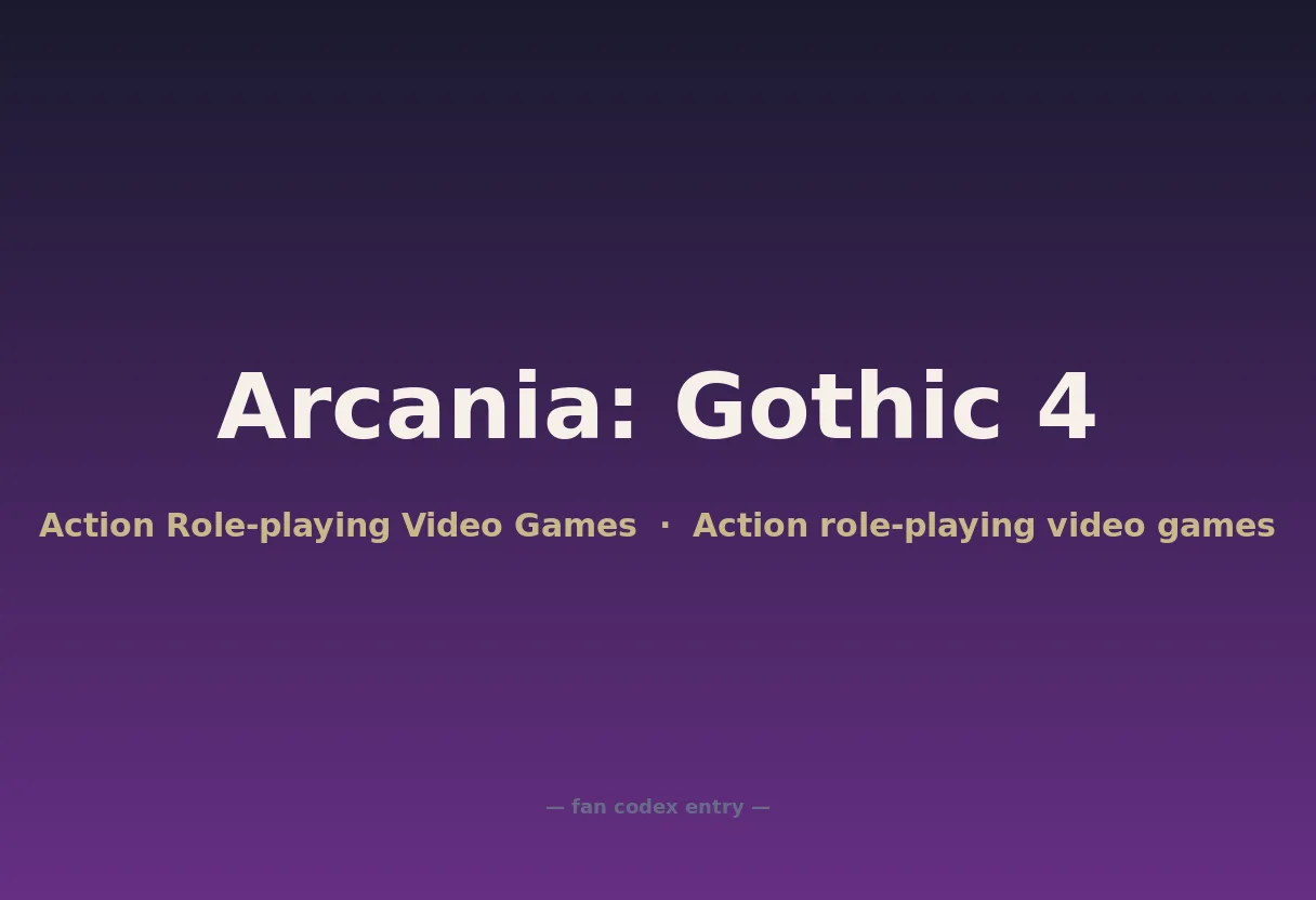 Arcania: Gothic 4