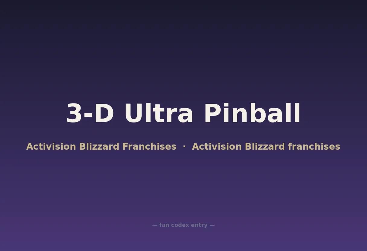 3-D Ultra Pinball