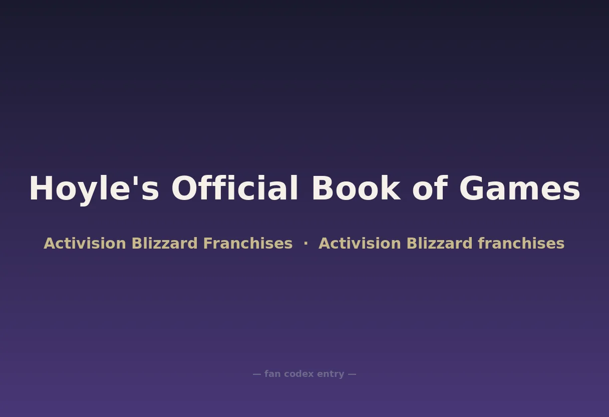 Hoyle's Official Book of Games