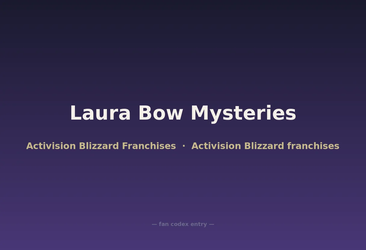 Laura Bow Mysteries