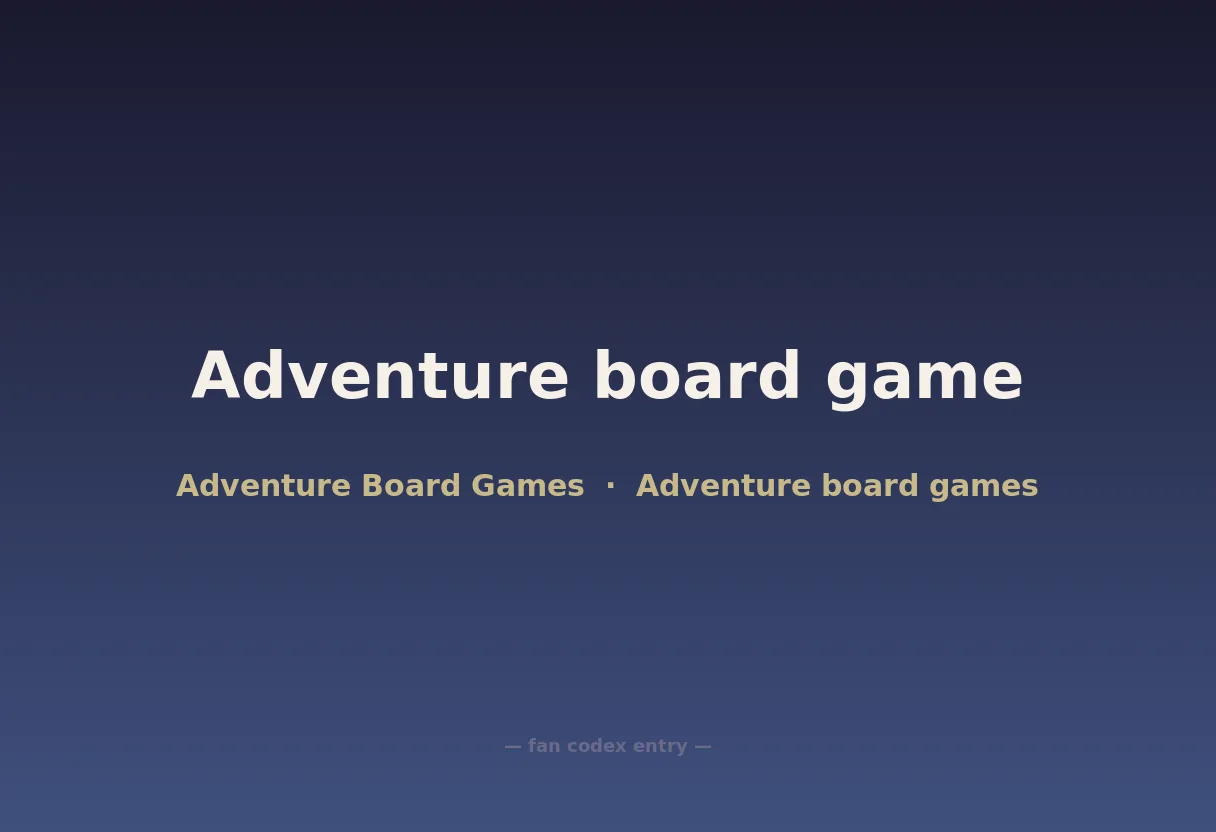 Adventure board game