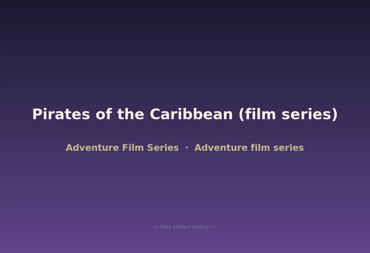 Pirates of the Caribbean (film series)