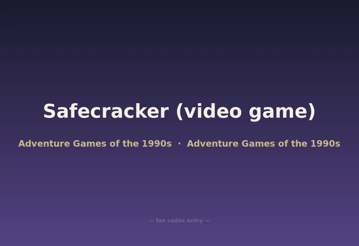 Safecracker (video game)