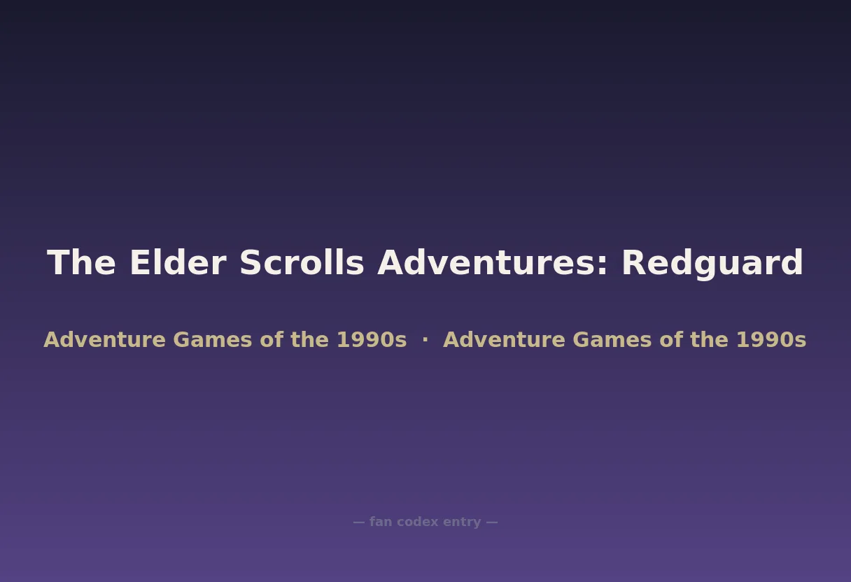 The Elder Scrolls Adventures: Redguard