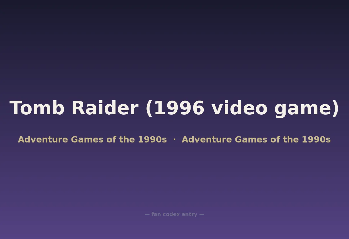 Tomb Raider (1996 video game)