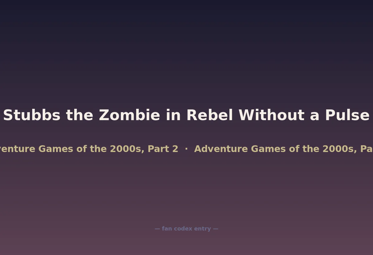 Stubbs the Zombie in Rebel Without a Pulse