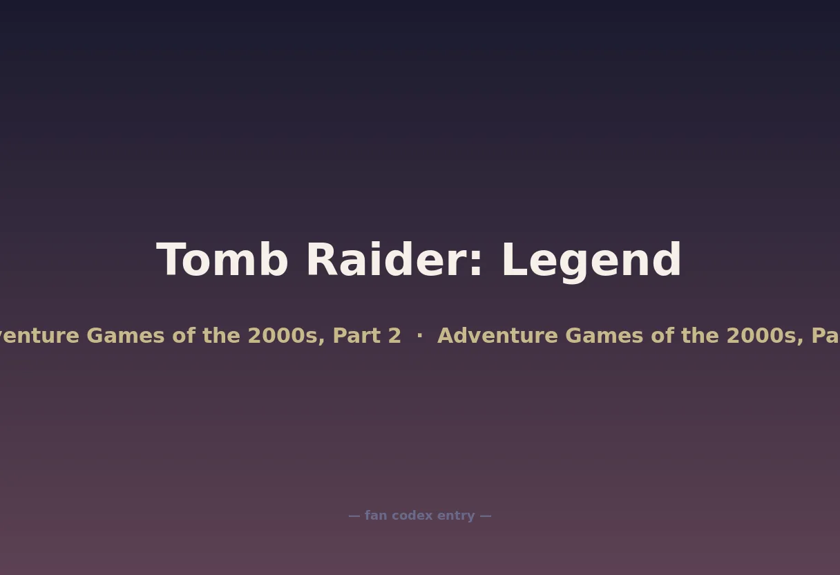 Tomb Raider: Legend