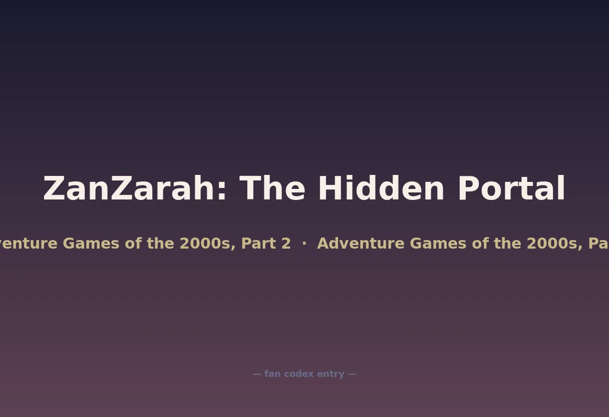 ZanZarah: The Hidden Portal