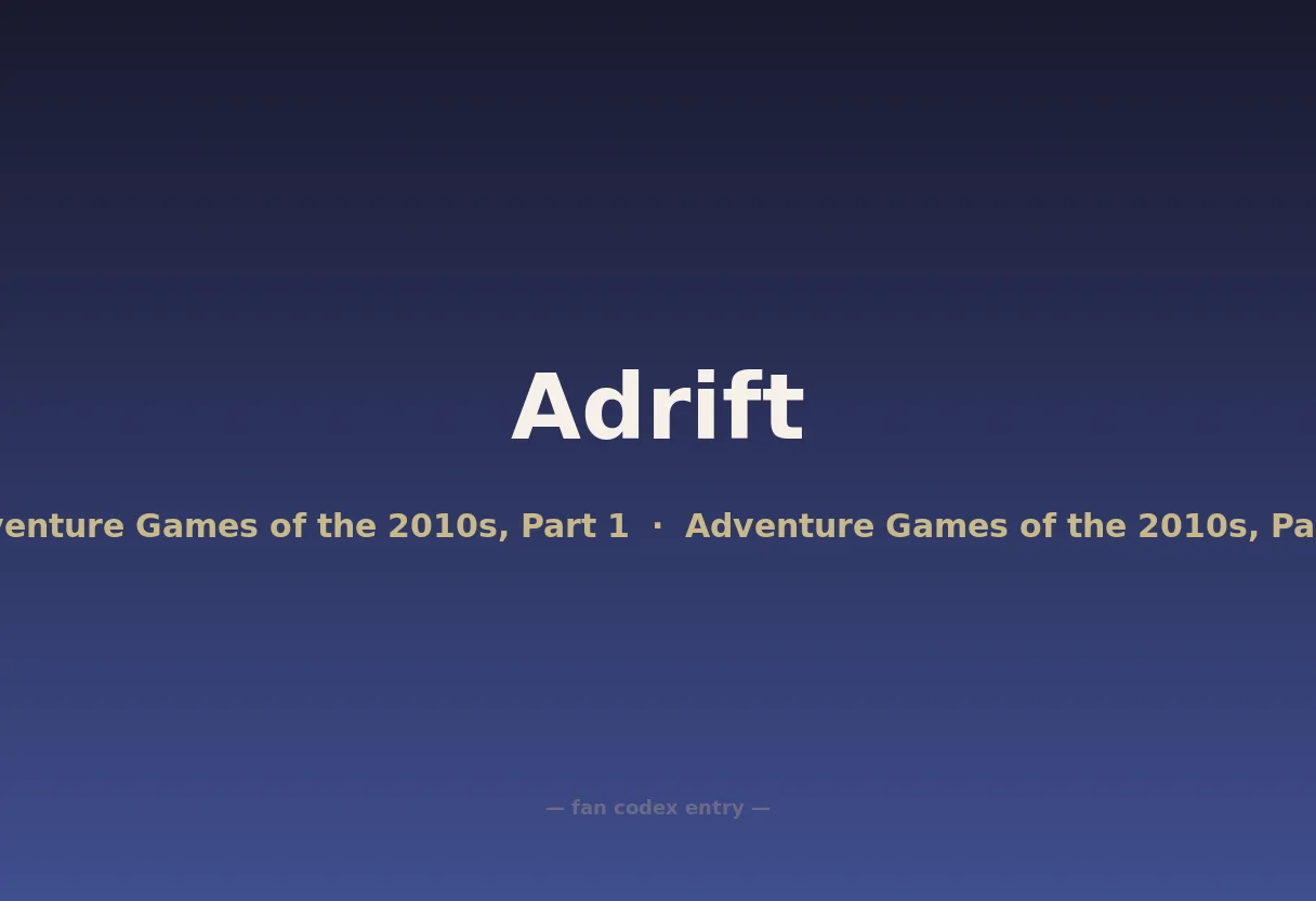 Adrift