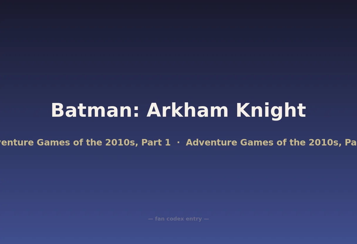 Batman: Arkham Knight