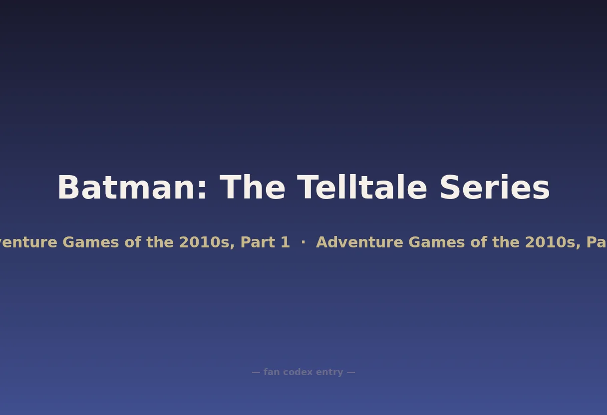 Batman: The Telltale Series