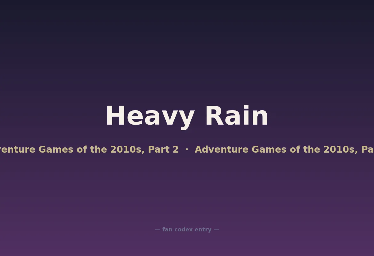Heavy Rain