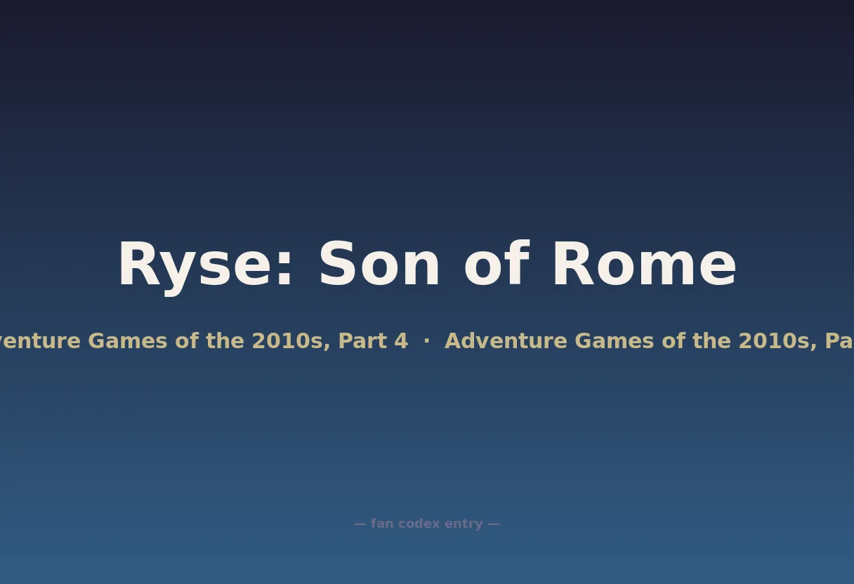 Ryse: Son of Rome