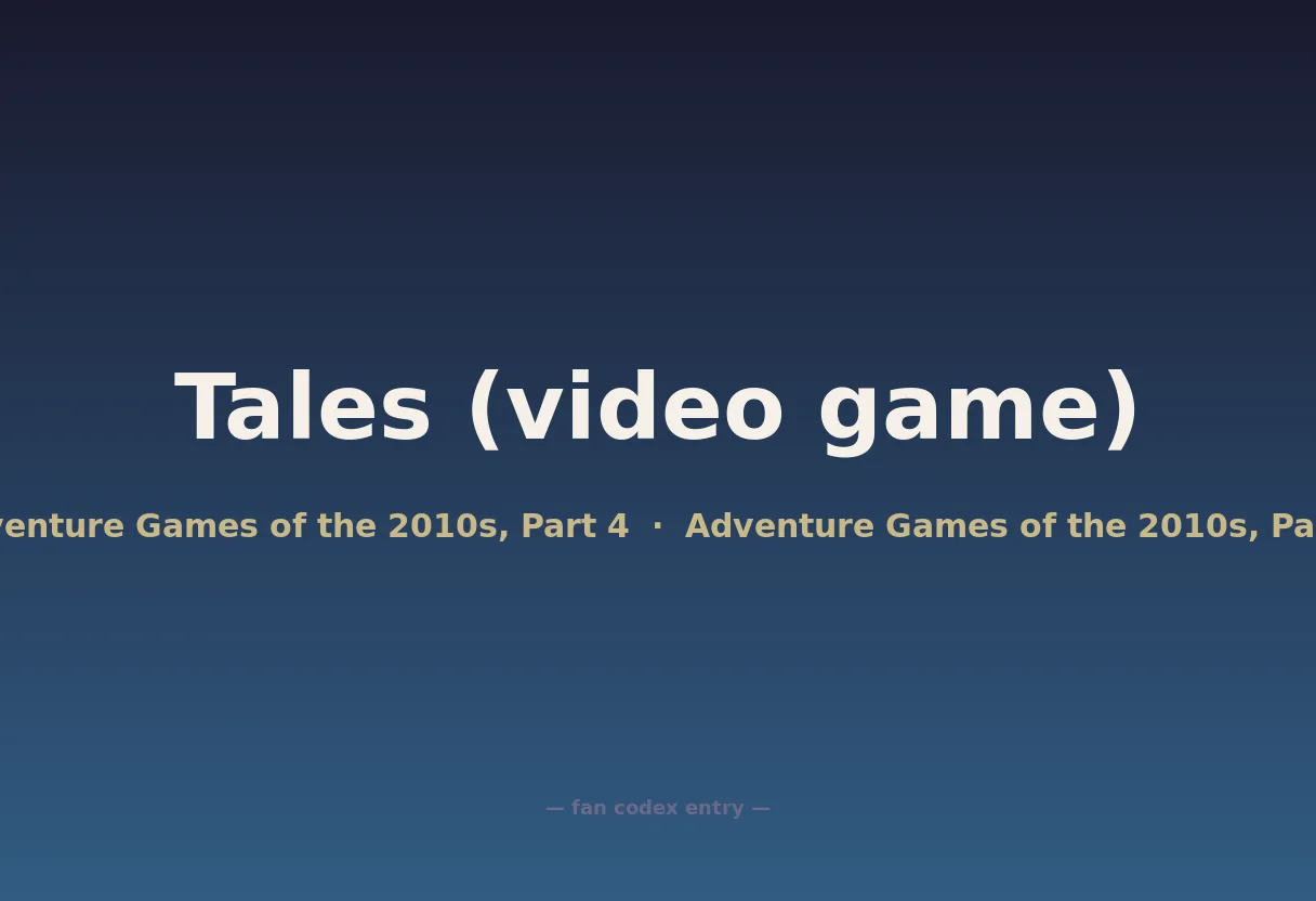 Tales (video game)