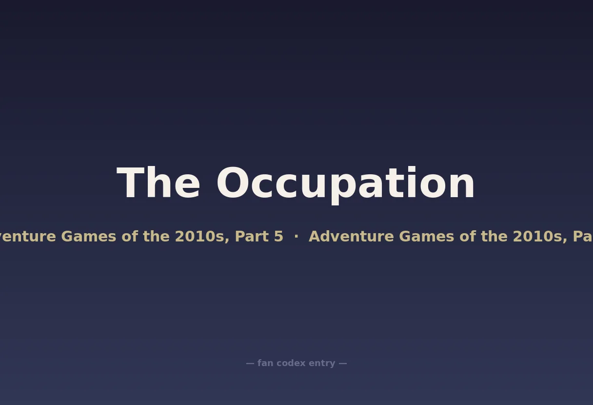 The Occupation