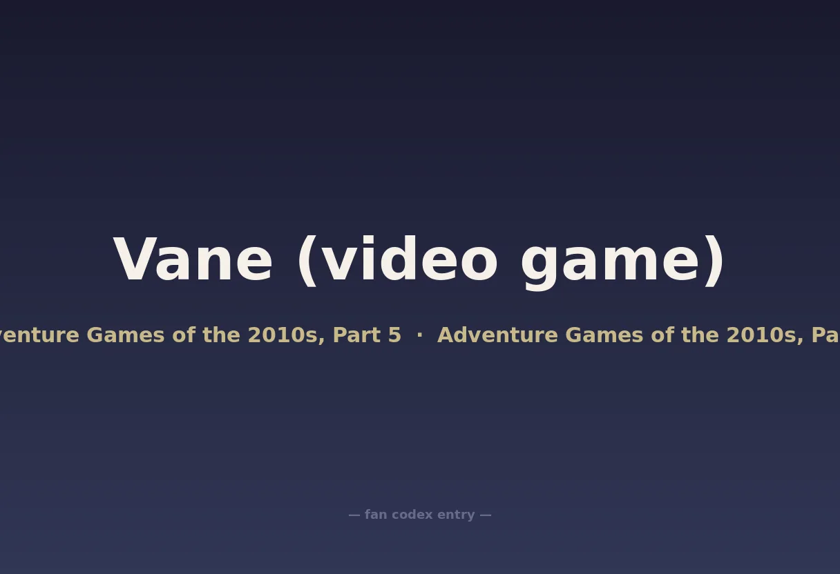 Vane (video game)