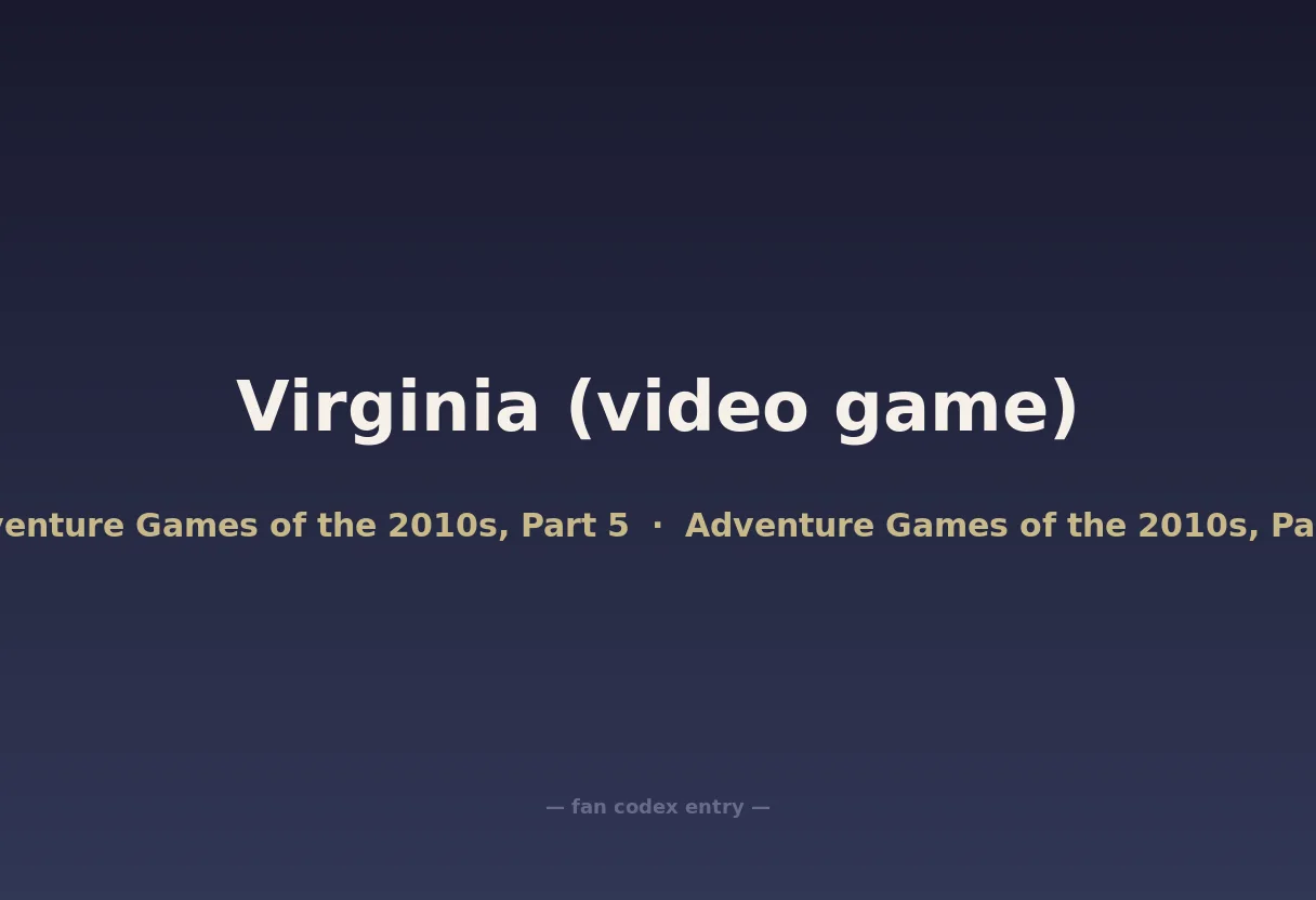 Virginia (video game)