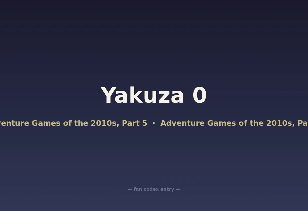 Yakuza 0