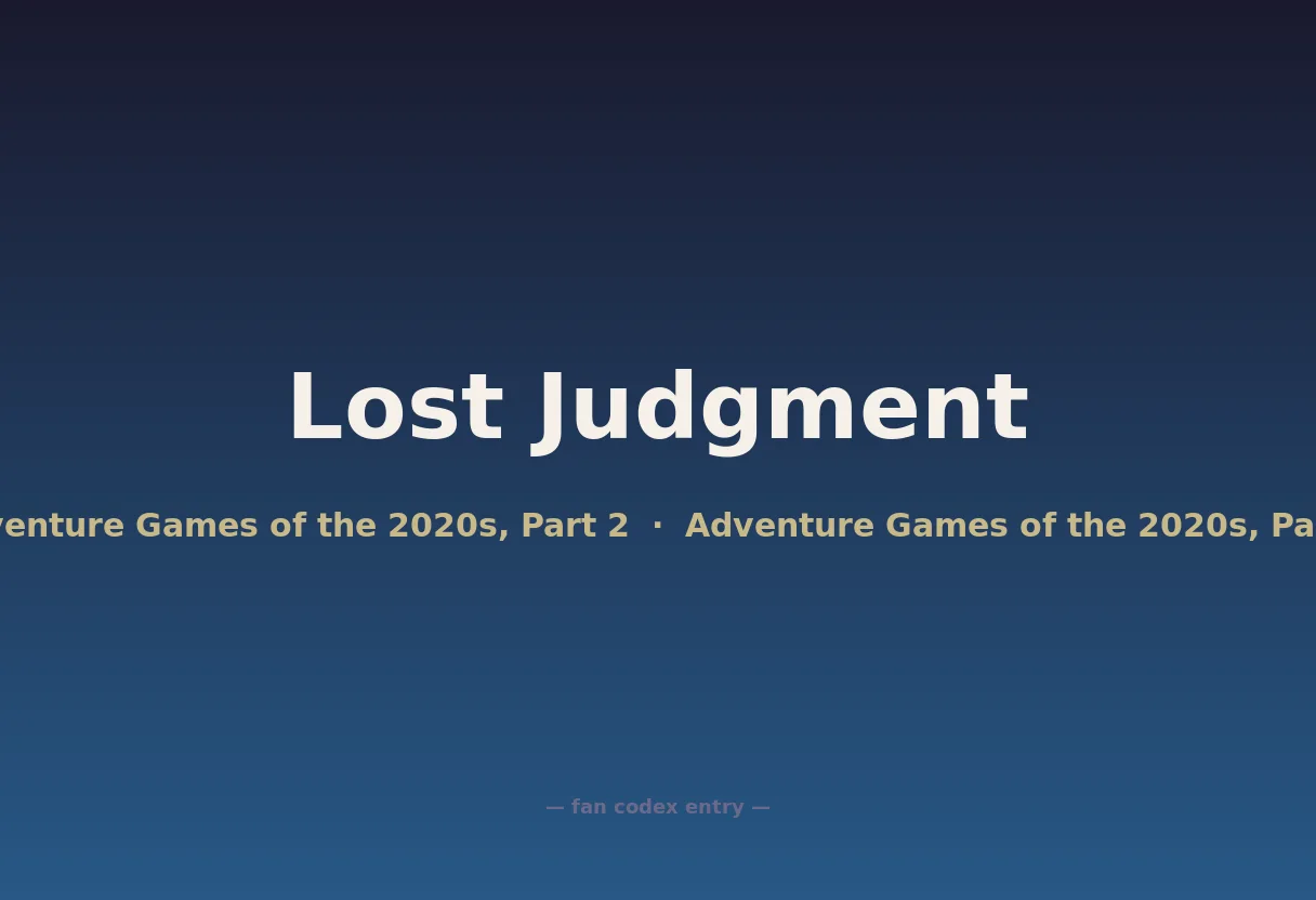 Lost Judgment