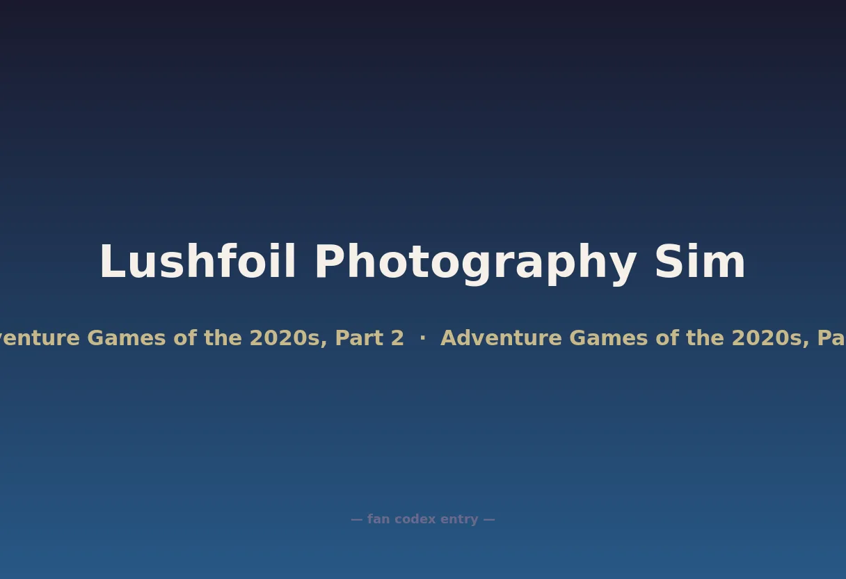 Lushfoil Photography Sim
