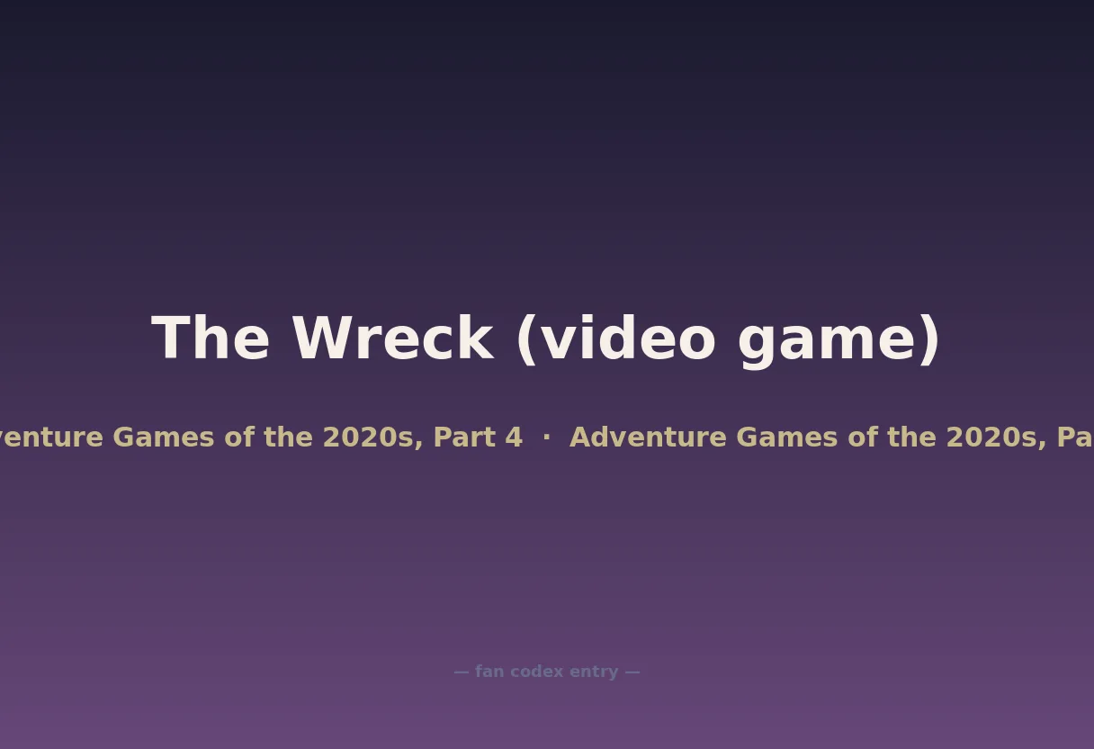 The Wreck (video game)