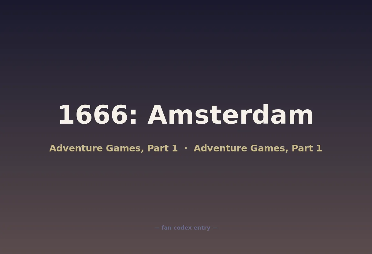 1666: Amsterdam